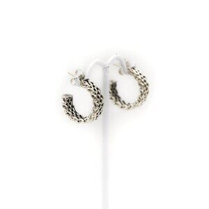 Tiffany & Co. 925 Silver Somerset Small Hoop Earrings